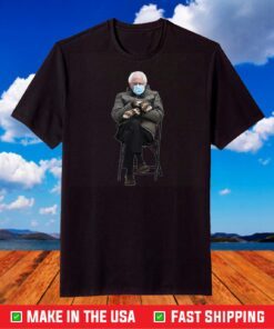 Bernie Sanders Mittens Sitting Inauguration Funny Meme Premium T-Shirt