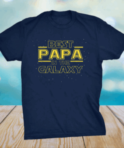 Best Papa Galaxy Birthday Father's Day T-Shirt