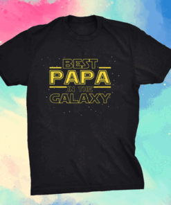 Best Papa Galaxy Birthday Father's Day T-Shirt