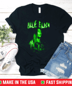 Billie Eilish Shirt - When We All Fall Asleep, World Tour Cover Neon Shirt