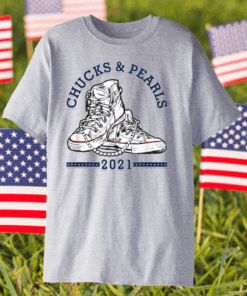 Chucks And Pearls Shirt Matching Mom Daughter T-Shirt