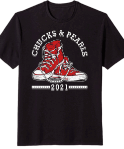 Official Chucks And Pearls Shirt Matching Mom Daughter T-Shirt