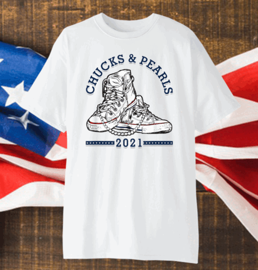 Chucks And Pearls Shirt Matching Mom Daughter T-Shirt