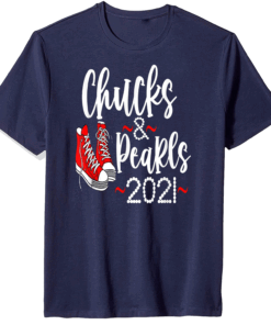 Chucks and Pearls 2021 Kamala Harris T-Shirt