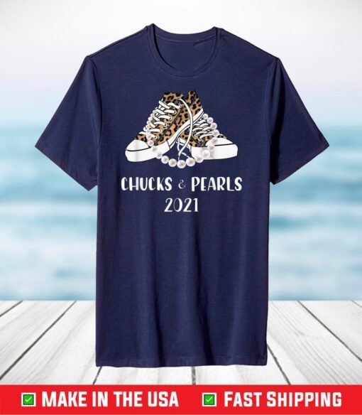 Chucks and Pearls 2021 Leopard T-Shirt