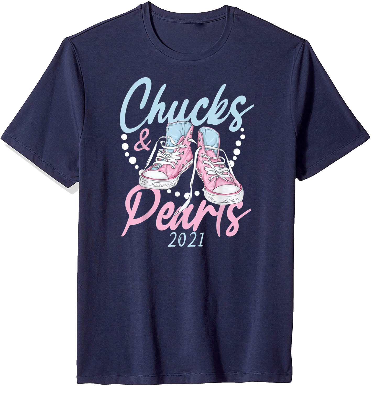 Chucks and Pearls Black 2021 TShirts ShirtElephant Office