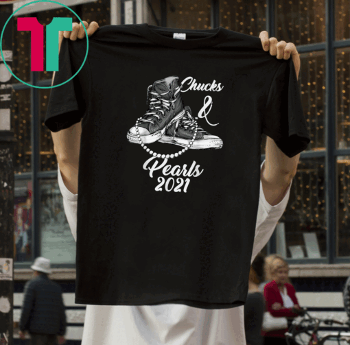 Chucks and Pearls Funny Teacher Vintage Valentine Apparel T-Shirt