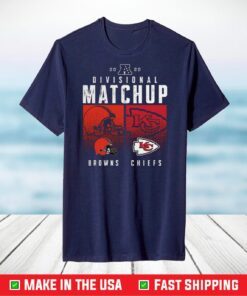 Cleveland Browns vs. Kansas City Chiefs 2020 NFL Playoffs Divisional Matchup T-Shirt