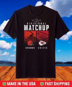 Cleveland Browns vs. Kansas City Chiefs 2020 NFL Playoffs Divisional Matchup T-Shirt