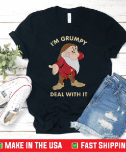 Disney Snow White I'm Grumpy Deal With It Portrait T-Shirt
