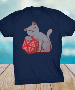 Don’t Bother Me Right Meow, Dungeons and Cats RPG D20 Gamer Shirt