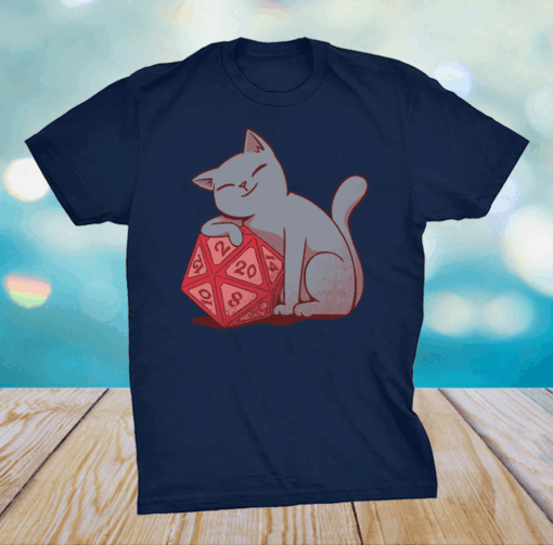 Don’t Bother Me Right Meow, Dungeons and Cats RPG D20 Gamer Shirt