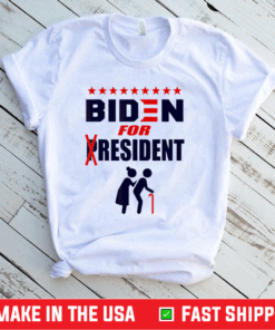 Funny Joe Biden 2020 Quote BIDEN for RESIDENT without P Us 2021 T-Shirt