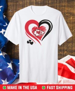 Heart Kansas City Chiefs,Kansas City Chiefs Football Team T-Shirt