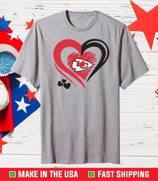 Heart Kansas City Chiefs,Kansas City Chiefs Football Team Classic T-Shirts