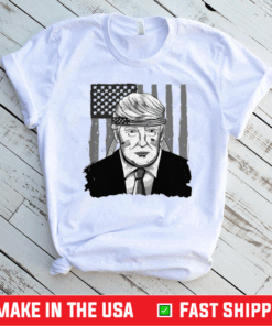 Hot America Ribbon USA Flag Donald Trump 2020 Graphic Shirt