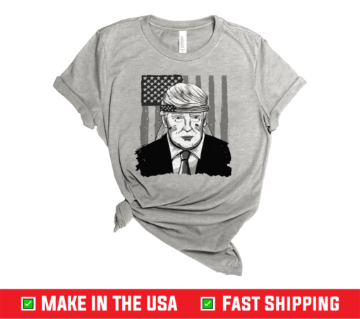 Hot America Ribbon USA Flag Donald Trump 2020 Graphic Shirt