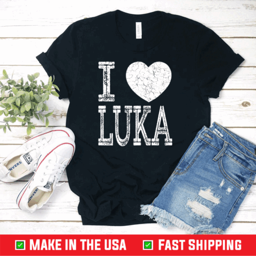 I Love Luka Valentine Boyfriend Son Boy Heart Husband Name Shirt