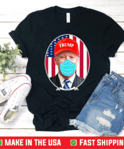 Joe Biden Wearing Hat Trump and mask T-Shirt