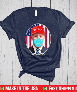 Joe Biden Wearing Hat Trump and mask T-Shirt