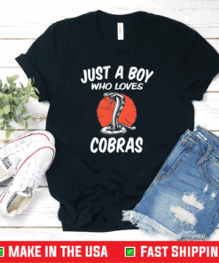 Just A Boy Who Loves Cobras – Cobra Snake Shirt