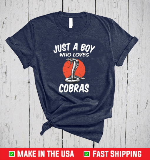 Just A Boy Who Loves Cobras – Cobra Snake Shirt