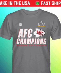 Buy KC Chiefs AFC Champions Locker Room Trophy Collection 2021 TShirt