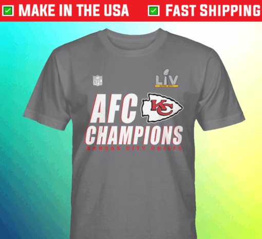 Buy KC Chiefs AFC Champions Locker Room Trophy Collection 2021 TShirt