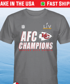 Buy KC Chiefs AFC Champions Locker Room Trophy Collection 2021 TShirt