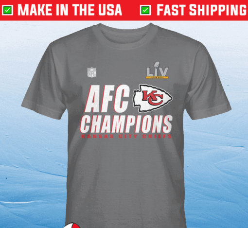 Buy KC Chiefs AFC Champions Locker Room Trophy Collection 2021 TShirt