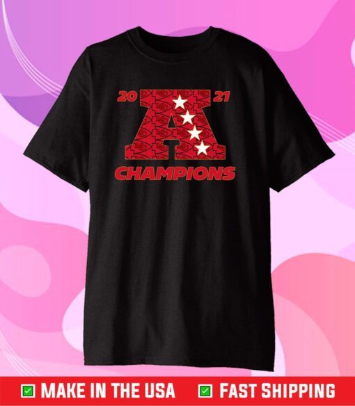 Kansas City Chiefs 2021 AFC Champions T-Shirt,Kansas City Chiefs Football 2021 Super Bowl LV Champions Classic T-Shirt