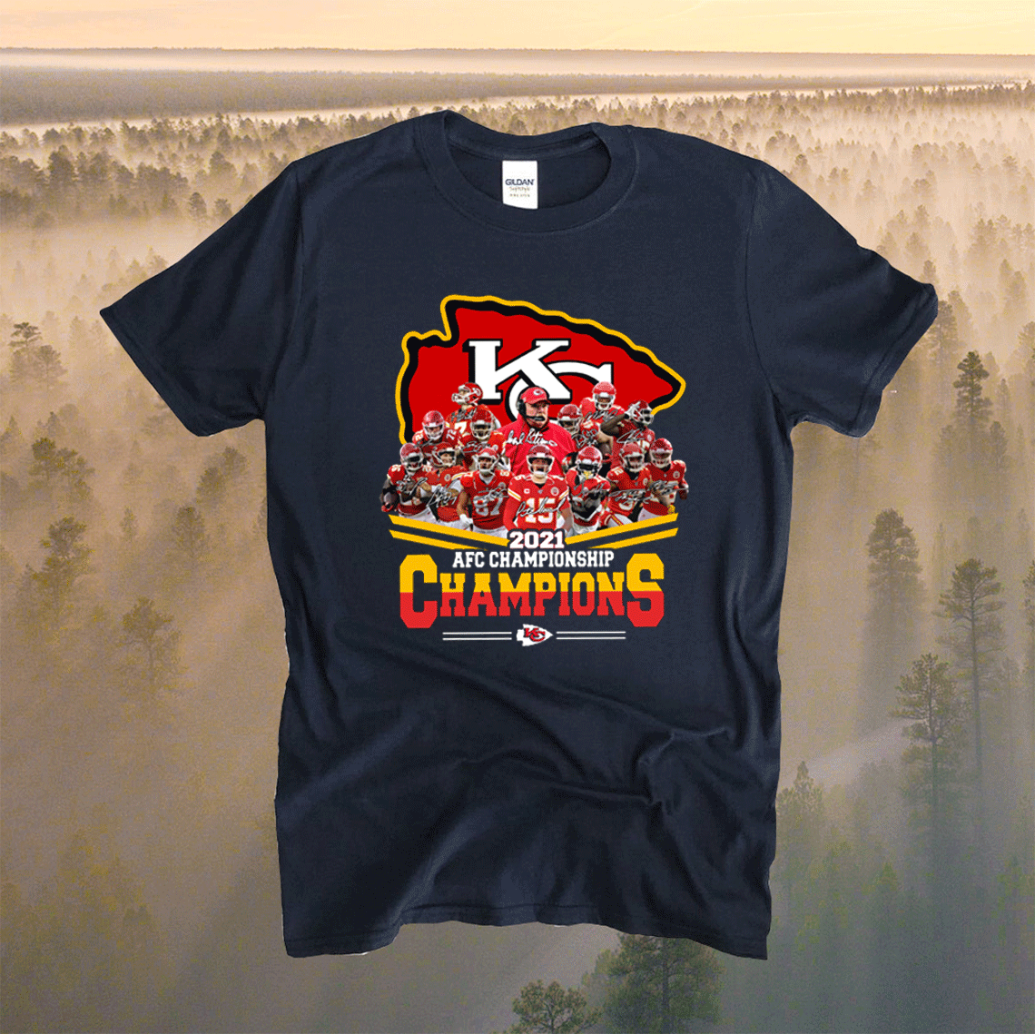 2020 AFC West Championship Kansas City Chiefs Gift T-Shirt - ShirtElephant  Office