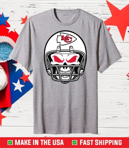 Kansas City Chiefs Skull Helmet, Kansas City Chiefs Classic T-Shirt