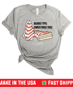 Little Debbie Blood type Christmas tree T-Shirt