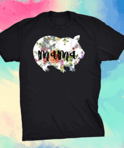 Mama Guinea Pig Floral Mom Lover Mothers Day T-Shirt