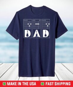 Mens DAD Guitar Chord, Funny Guitarist T-Shirt