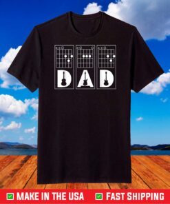 Mens DAD Guitar Chord, Funny Guitarist T-Shirt