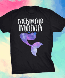 Mom Birthday Party Outfit Dad Mommy Girl MERMAID MAMA T-Shirt