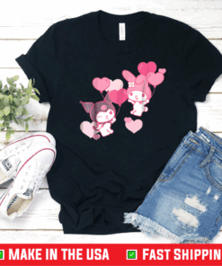 My Melody and Kuromi Valentine's Day Hearts Shirt