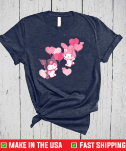 My Melody and Kuromi Valentine's Day Hearts Shirt