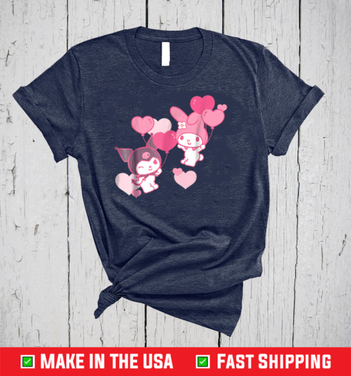 My Melody and Kuromi Valentine's Day Hearts Shirt