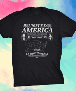 Official United American Reclaim Our Sense Of Purpose Biden Harris A timer To Heal T-Shirt