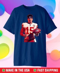 Patrick Mahomes - Kansas City Chiefs T-Shirt,Chiefs AFC Champions 2021 Football Classic T-Shirts