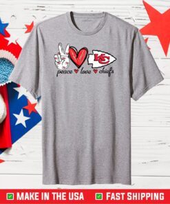 Peace Love Chiefs Football Teams,Kansas City Chiefs Classic T-Shirt