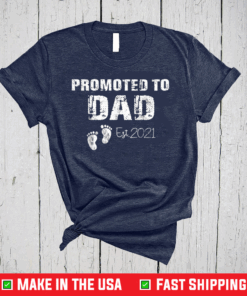 Promoted To Dad Est 2021 T-Shirt Fathers Day T-Shirt