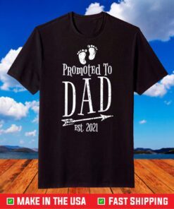 Promoted To Daddy Est 2021 T-Shirt New Dad T-Shirt