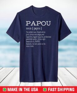 Papou Definition Grandpa Father's Day T-Shirt