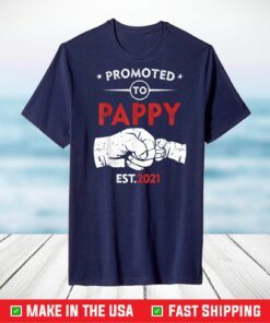 Promoted To Pappy Est 2021 Funny New Pappy T-Shirt