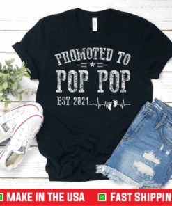 Promoted to Pop Pop Est Father's Day 2021 T-Shirt