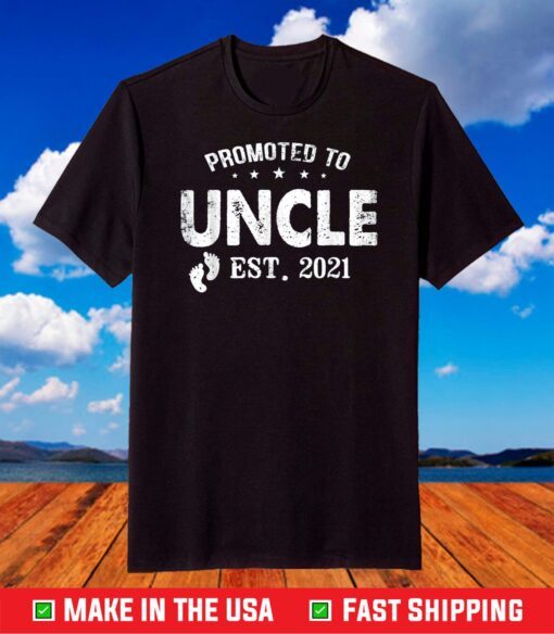 Promoted to Uncle 2021 Father's Day Est.2021 T-Shirt